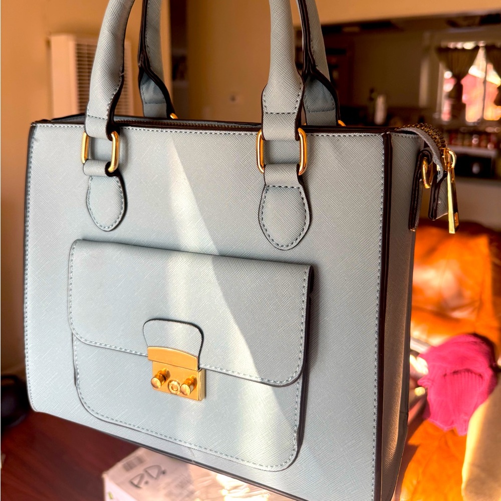 Light blue mini handbag